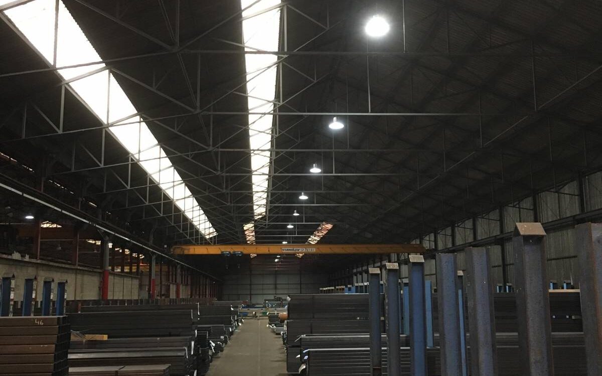 Pose de gamalles industriels (site Arcelormittal) Metz