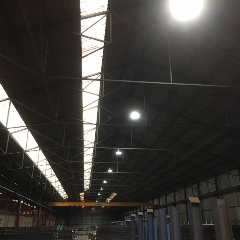 Pose de gamalles industriels (site Arcelormittal) Épinal 1