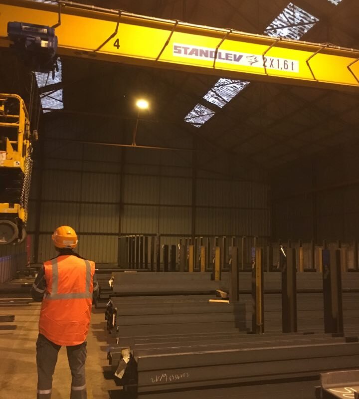 Pose de gamalles industriels (site Arcelormittal) Lunéville 5